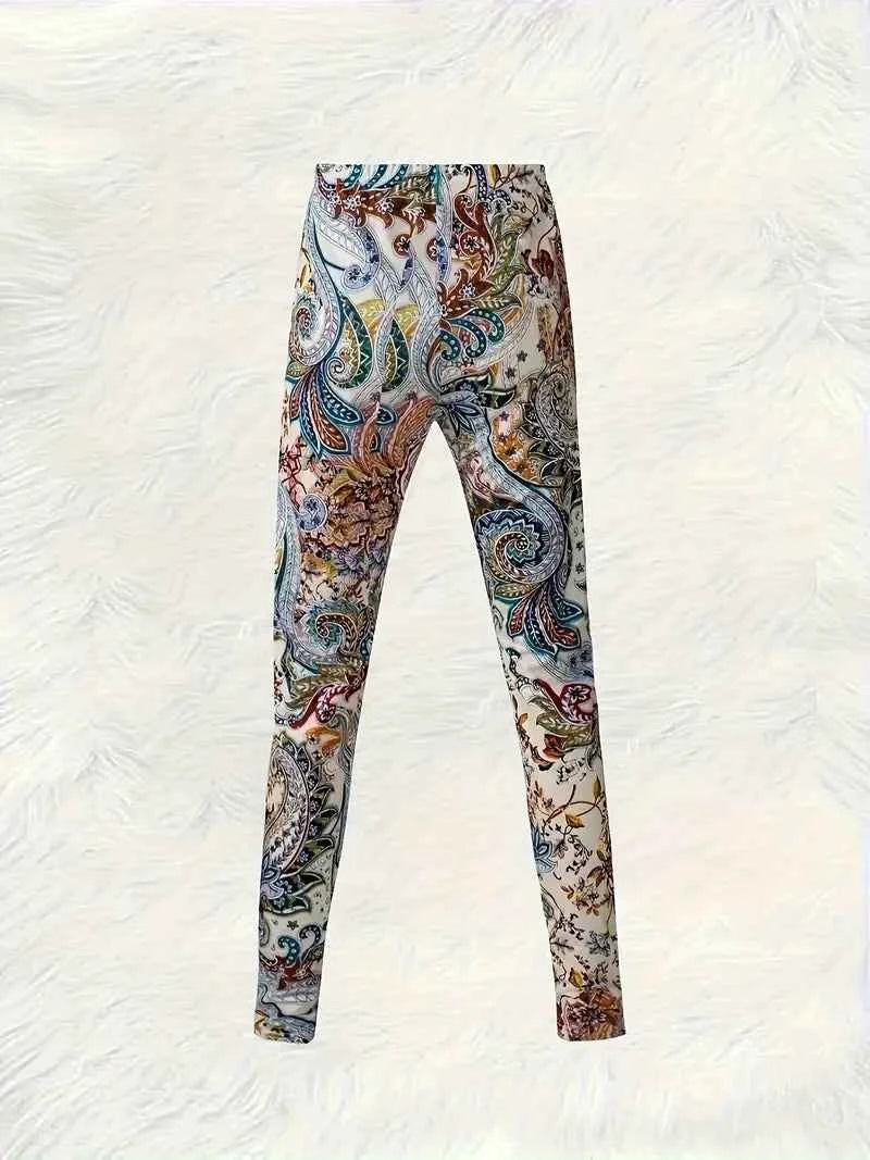 Balldiri Damen Leggins Skinny Fit Hosen Motiv