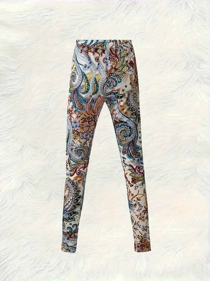 Balldiri Damen Leggins Skinny Fit Hosen Motiv