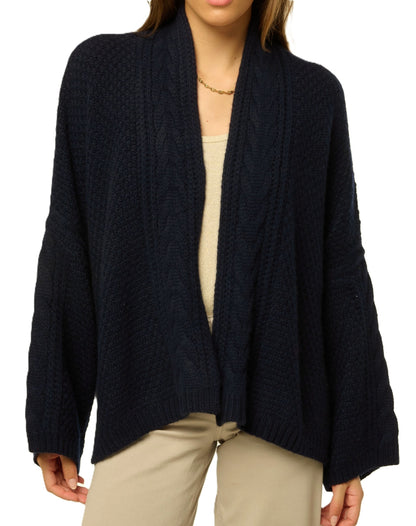 Balldiri 100% Kaschmir Damen Kimono Jacke Zopf 12-fädig