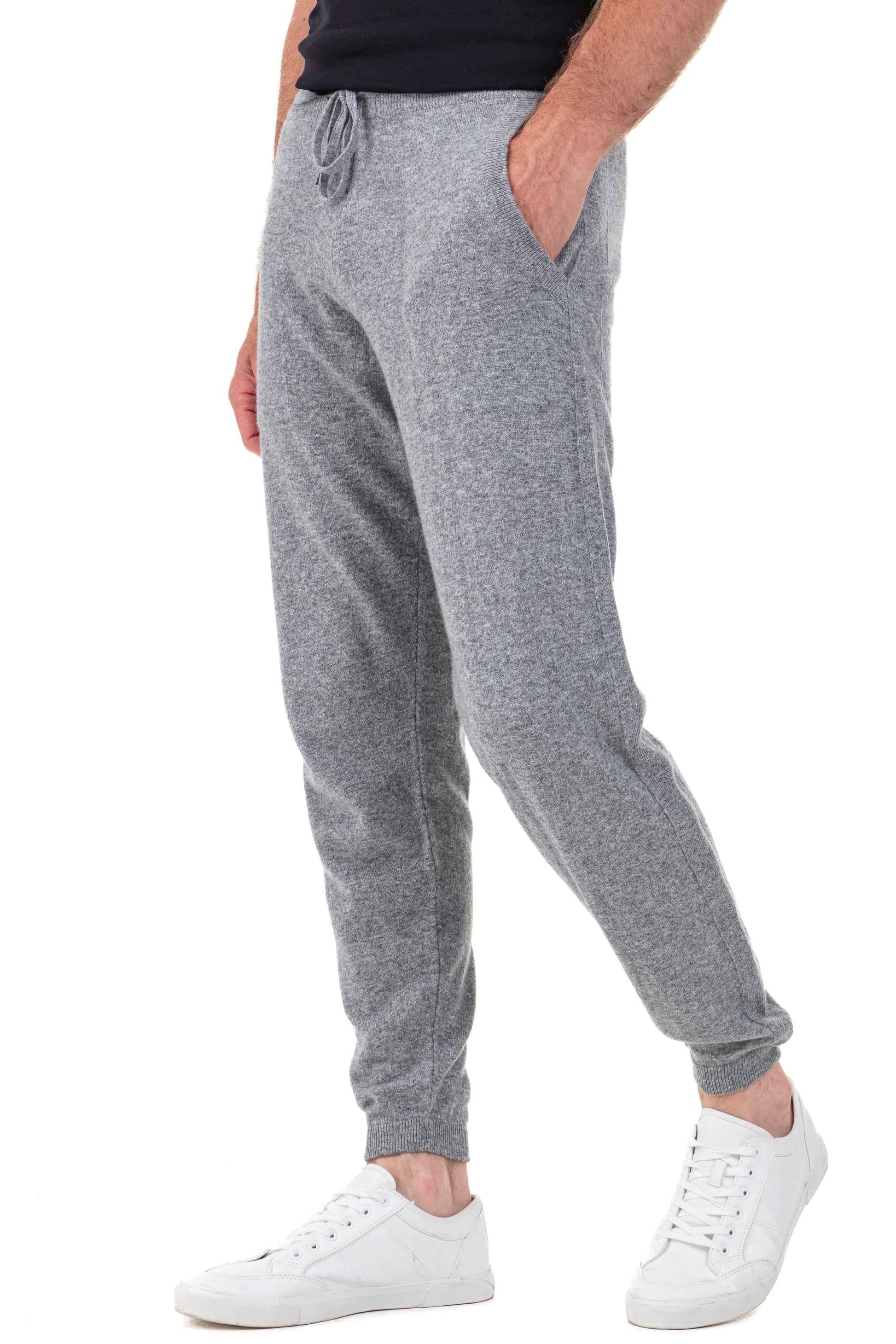 Balldiri 100% Kaschmir Hose Yoga Freizeit Herren 2-fädig