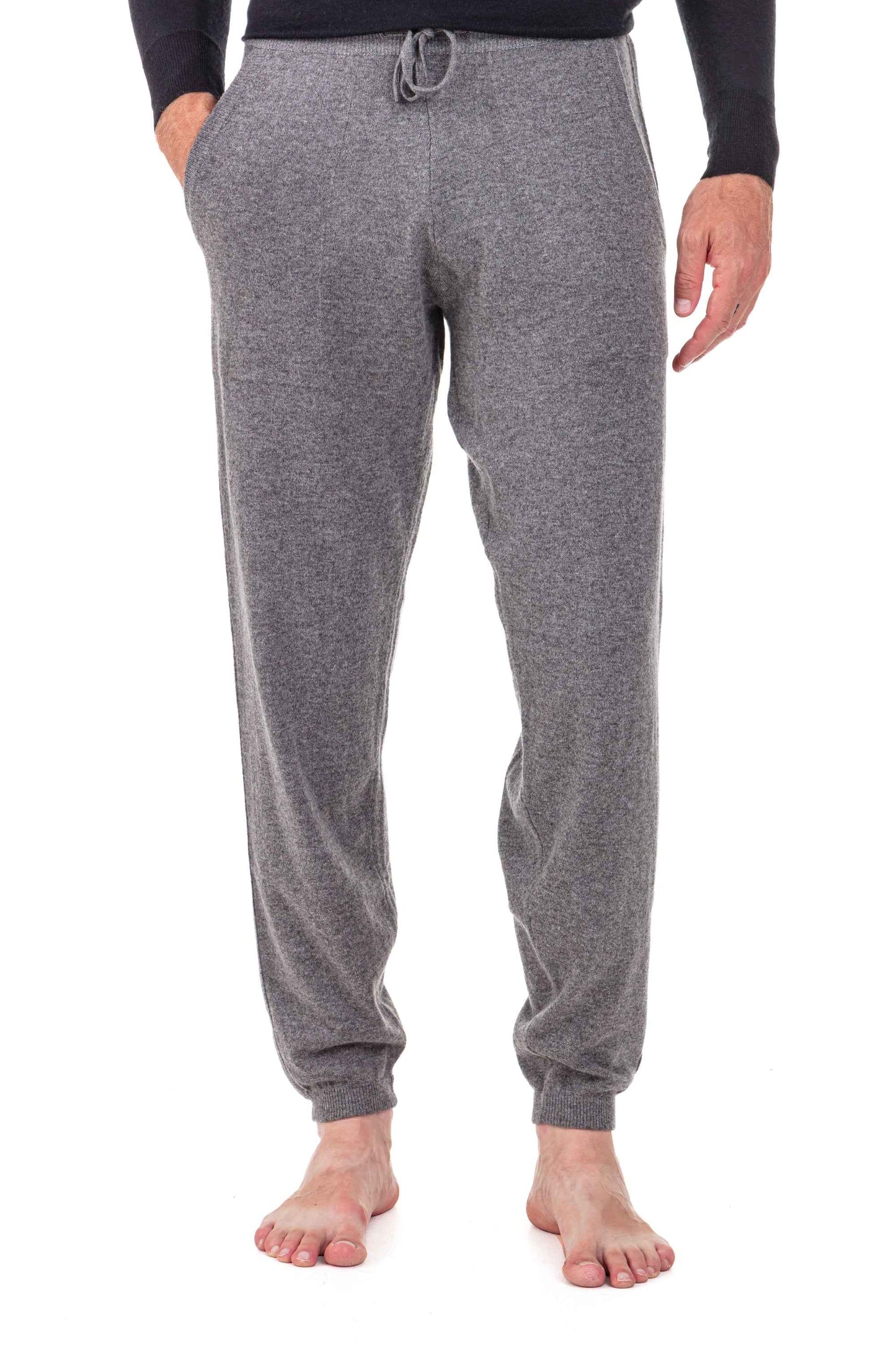 Balldiri 100% Kaschmir Hose Yoga Freizeit Herren 2-fädig