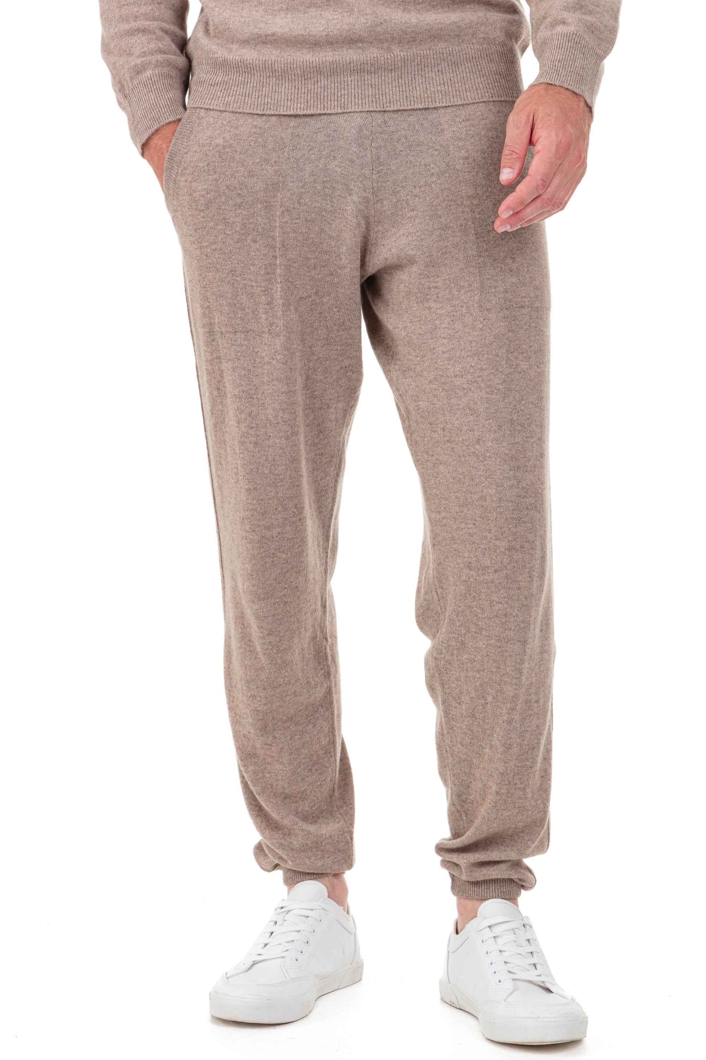 Balldiri 100% Kaschmir Hose Yoga Freizeit Herren 2-fädig