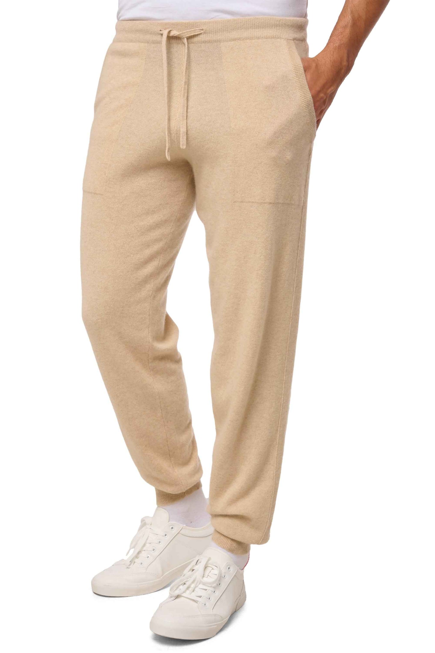 Balldiri 100% Kaschmir Hose Yoga Freizeit Herren 2-fädig