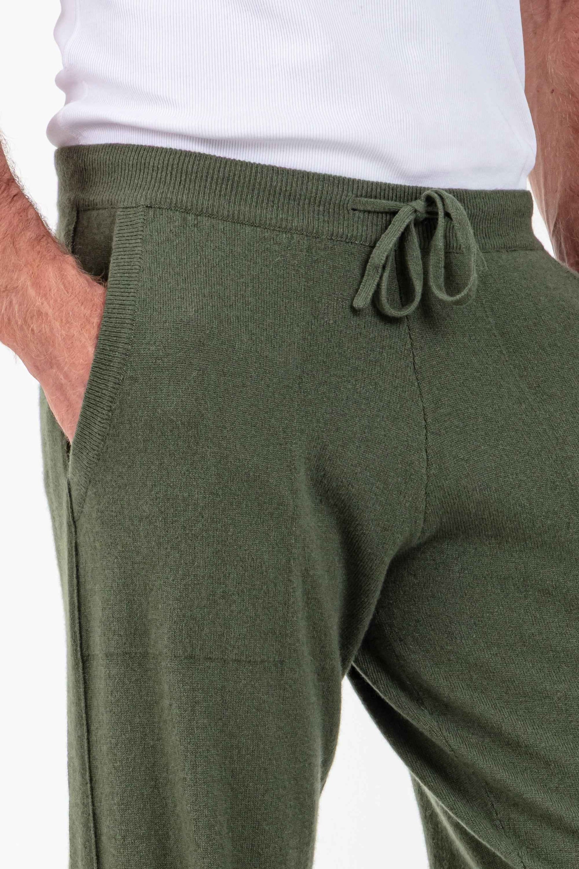 Balldiri 100% Kaschmir Hose Yoga Freizeit Herren 2-fädig