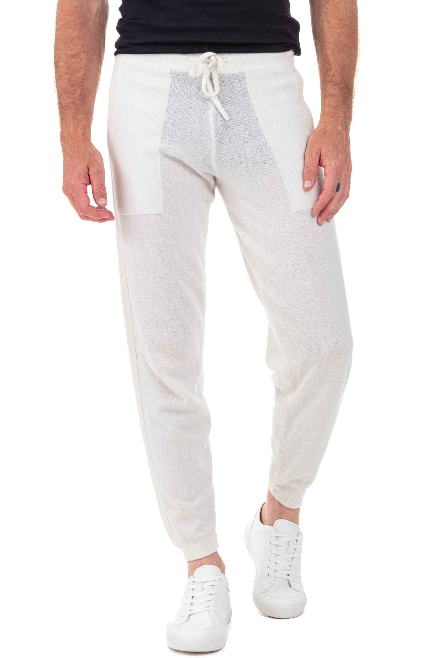 Balldiri 100% Kaschmir Hose Yoga Freizeit Herren 2-fädig