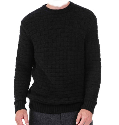 Balldiri 100% Kaschmir Pullover Herren Rundhals 14-fädig