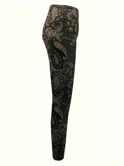 Balldiri Damen Leggins Skinny Fit Hosen Motiv