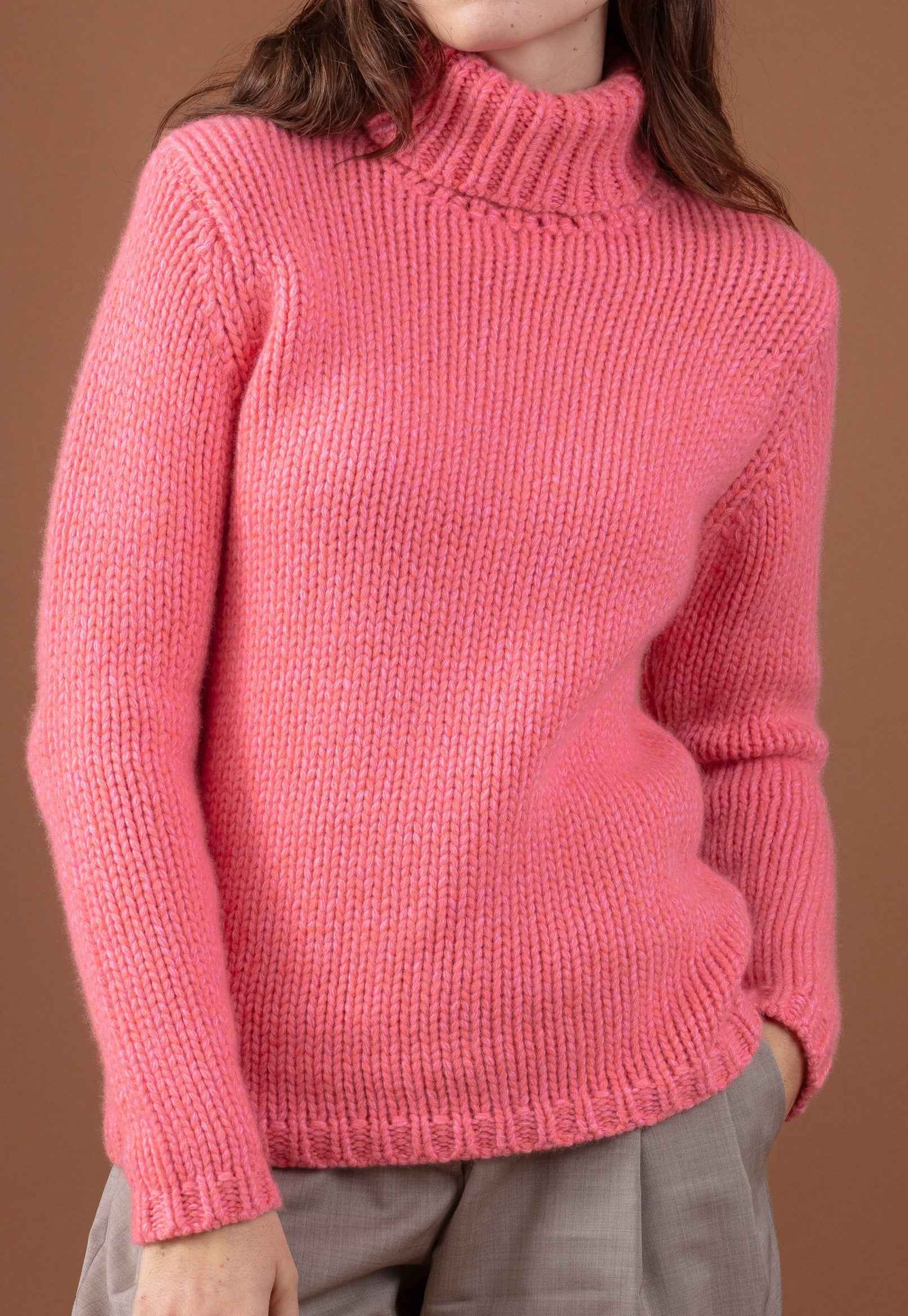 Balldiri 100% Kaschmir Damen Pullover Rollkragen 28-fädig