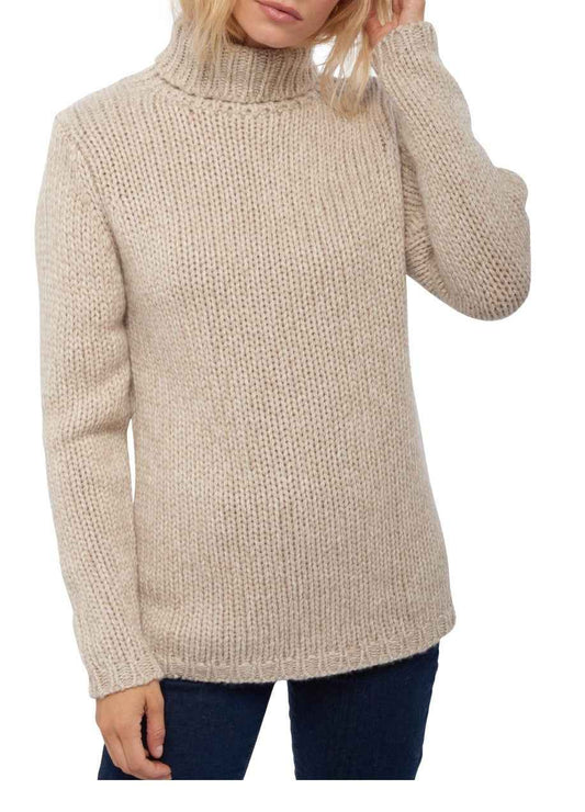 Balldiri 100% Kaschmir Damen Pullover Rollkragen 28-fädig