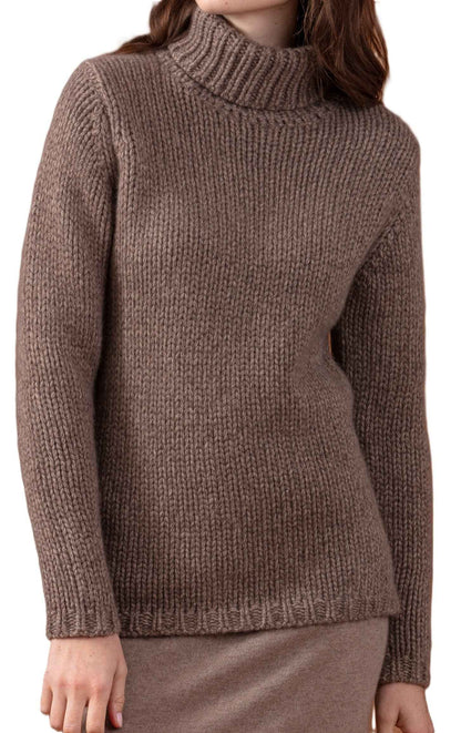 Balldiri 100% Kaschmir Damen Pullover Rollkragen 28-fädig