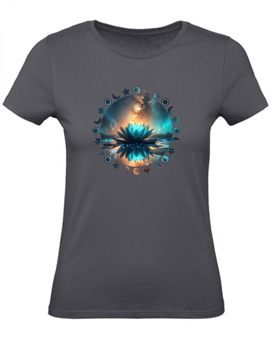 T-Shirt Damen Yoga Wellness Lotusblume XS bis 2XL