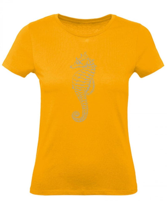 Balldiri T-Shirt Damen graues Seepferdchen XS bis 2XL