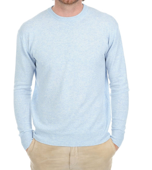 Balldiri 100% Kaschmir Herren Pullover Rundhals 2-fädig