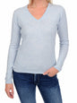 Balldiri 100% Kaschmir Damen V-Pullover 2-fädig