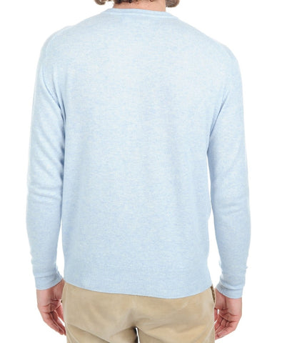 Balldiri 100% Kaschmir Herren Pullover Rundhals 2-fädig
