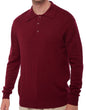 Balldiri 100% Kaschmir Herren Langarm Polo mit Kragen 2-fädig - Balldiri & Windhound