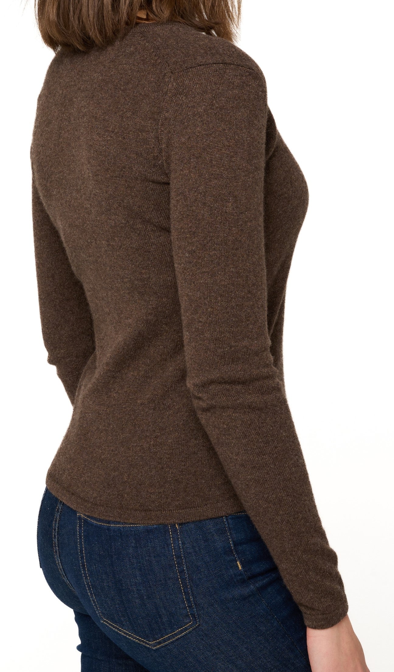 Balldiri 100% Kaschmir Damen V-Pullover 2-fädig