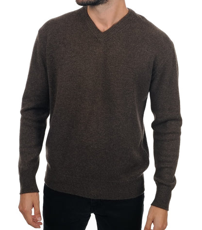Balldiri 100% Kaschmir Herren V-Pullover 4-fädig