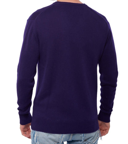 Balldiri 100% Kaschmir Herren V-Pullover 4-fädig