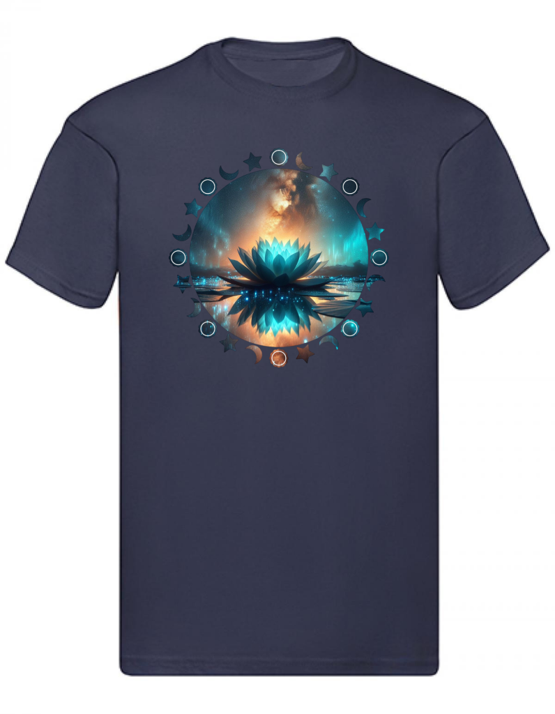 Balldiri T-Shirt Herren Yoga Wellness Lotusblume S bis 5XL
