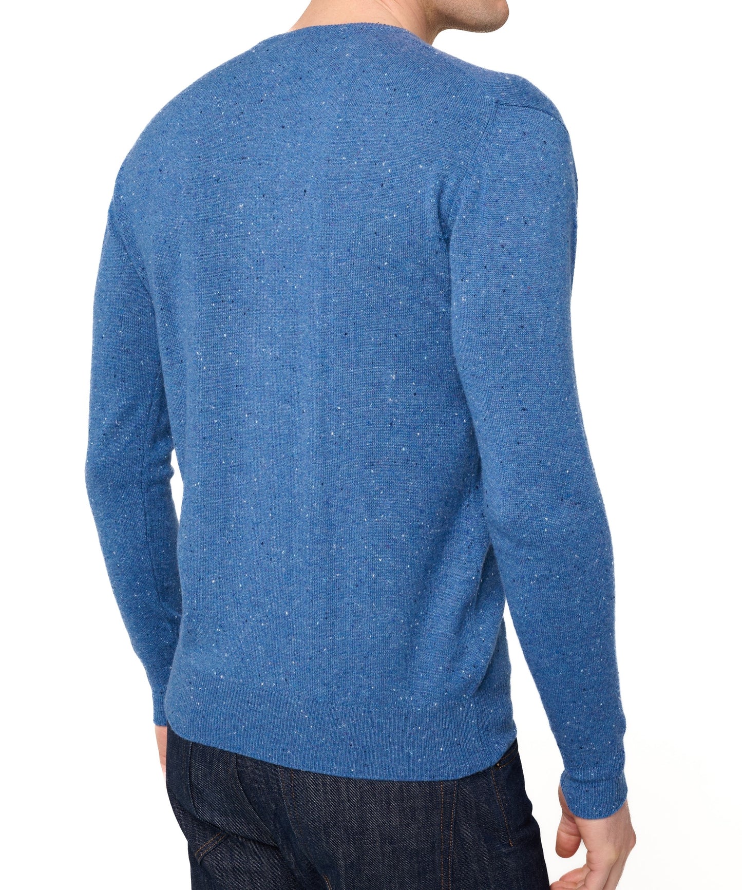 Balldiri 100% Kaschmir Herren Pullover Rundhals 2-fädig