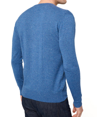 Balldiri 100% Kaschmir Herren Pullover Rundhals 2-fädig