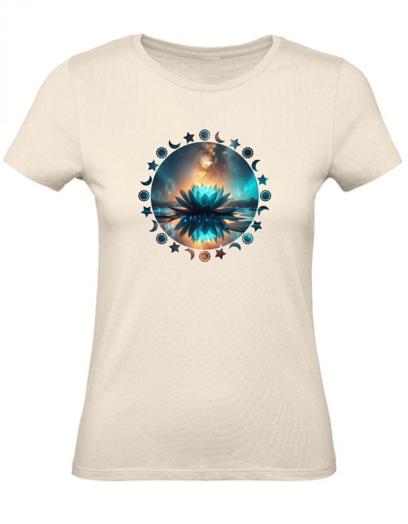 T-Shirt Damen Yoga Wellness Lotusblume XS bis 2XL