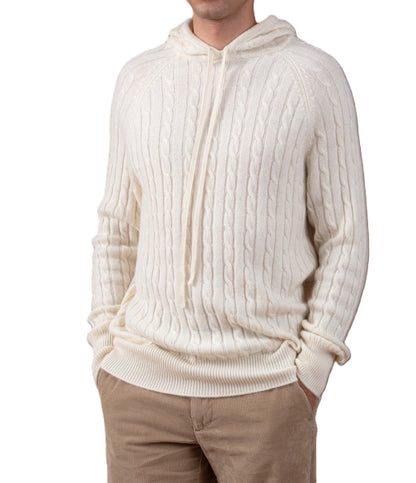 Balldiri 100% Kaschmir Hoodie Herren Kapuzenpullover 4-fädig