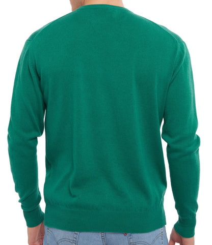 Balldiri 100% Kaschmir Herren Pullover Rundhals 2-fädig