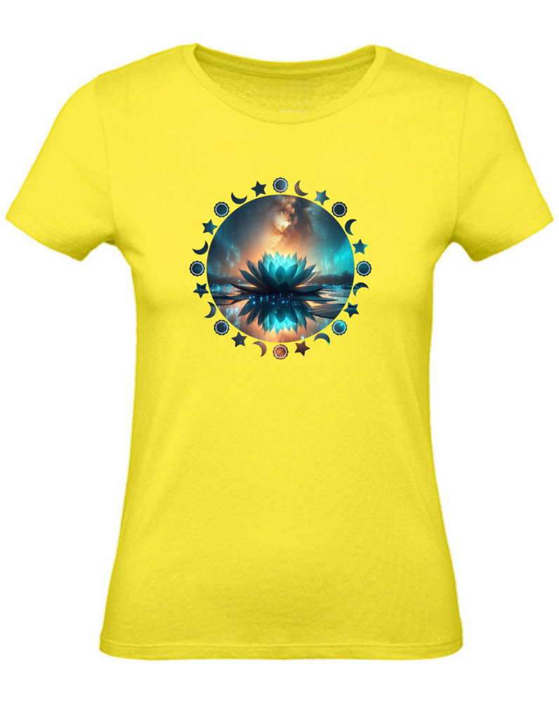 T-Shirt Damen Yoga Wellness Lotusblume XS bis 2XL