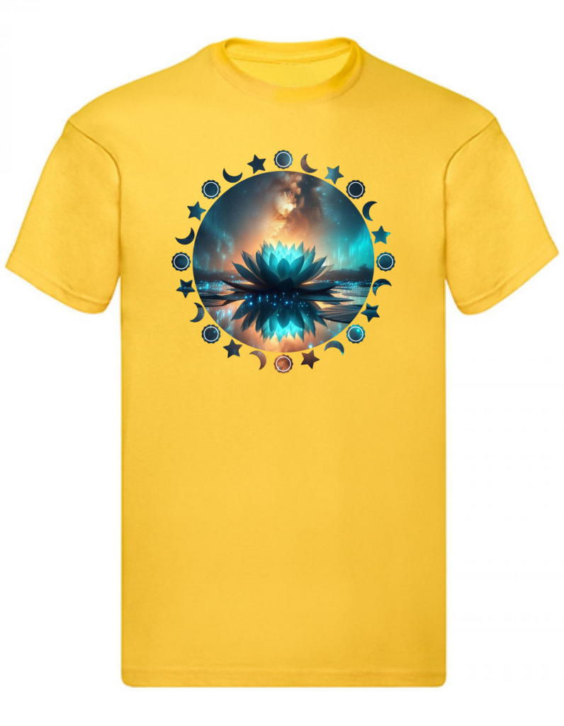 Balldiri T-Shirt Herren Yoga Wellness Lotusblume S bis 5XL