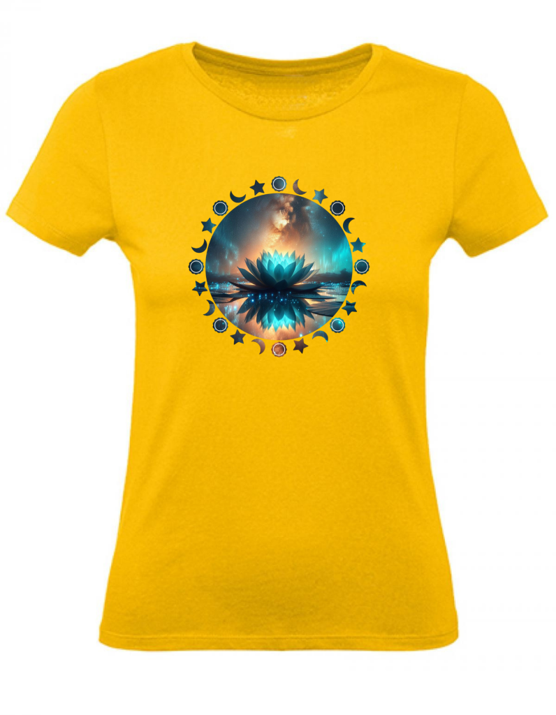 T-Shirt Damen Yoga Wellness Lotusblume XS bis 2XL