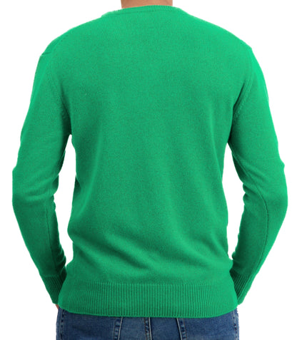 Balldiri 100% Kaschmir Herren V-Pullover 4-fädig