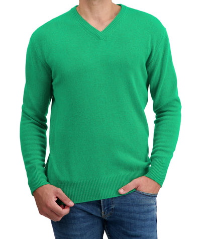 Balldiri 100% Kaschmir Herren V-Pullover 4-fädig