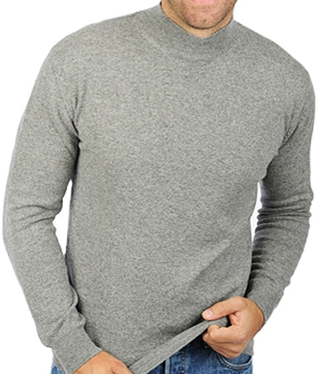 Balldiri Premium Kaschmir Herren Langarm Pullover Stehkragen 2-fädig