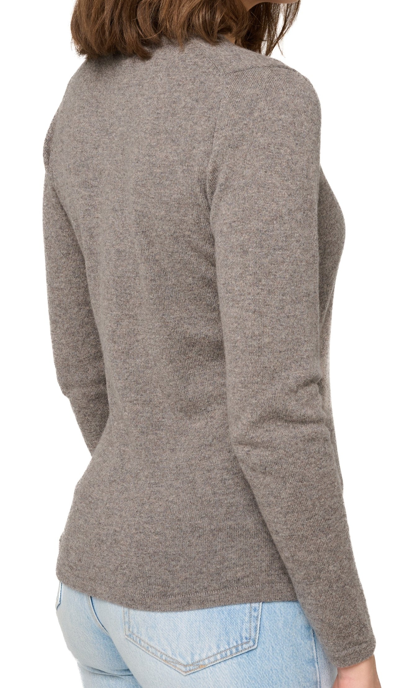 Balldiri 100% Kaschmir Damen V-Pullover 2-fädig