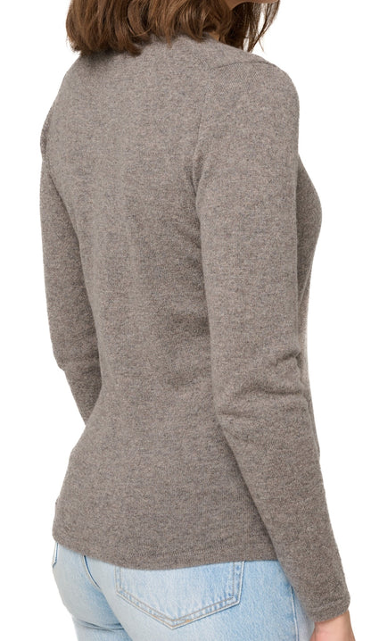 Balldiri 100% Kaschmir Damen V-Pullover 2-fädig