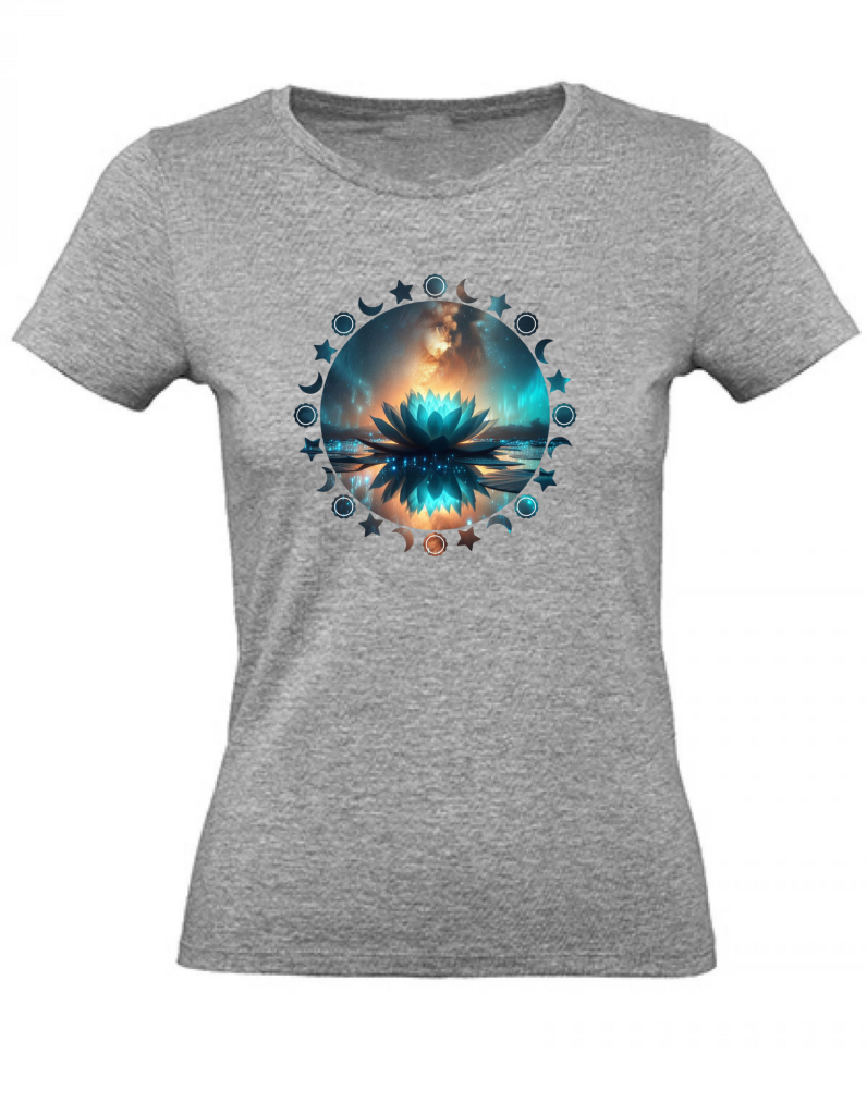 T-Shirt Damen Yoga Wellness Lotusblume XS bis 2XL