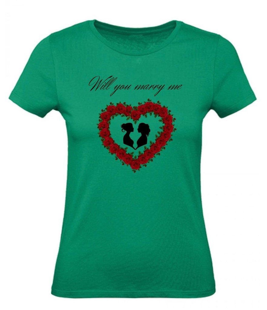 Balldiri T-Shirt Damen Heiratsantrag LGBTQ XS bis 2XL