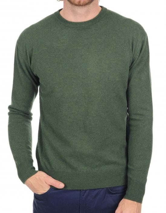 Balldiri 100% Kaschmir Herren Pullover Rundhals 2-fädig