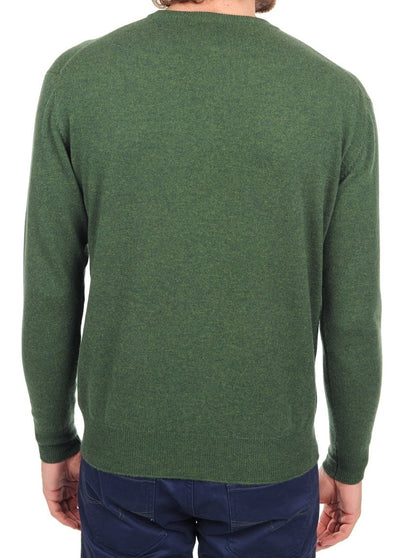 Balldiri 100% Kaschmir Herren Pullover Rundhals 2-fädig