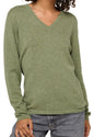 Balldiri 100% Kaschmir Damen V-Pullover 2-fädig