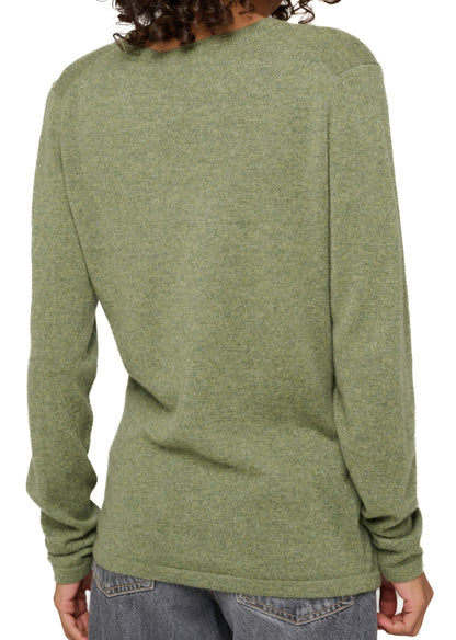 Balldiri 100% Kaschmir Damen V-Pullover 2-fädig