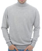 Balldiri 100% Kaschmir Herren Rollkragen Pullover 2-fädig hellgrau M