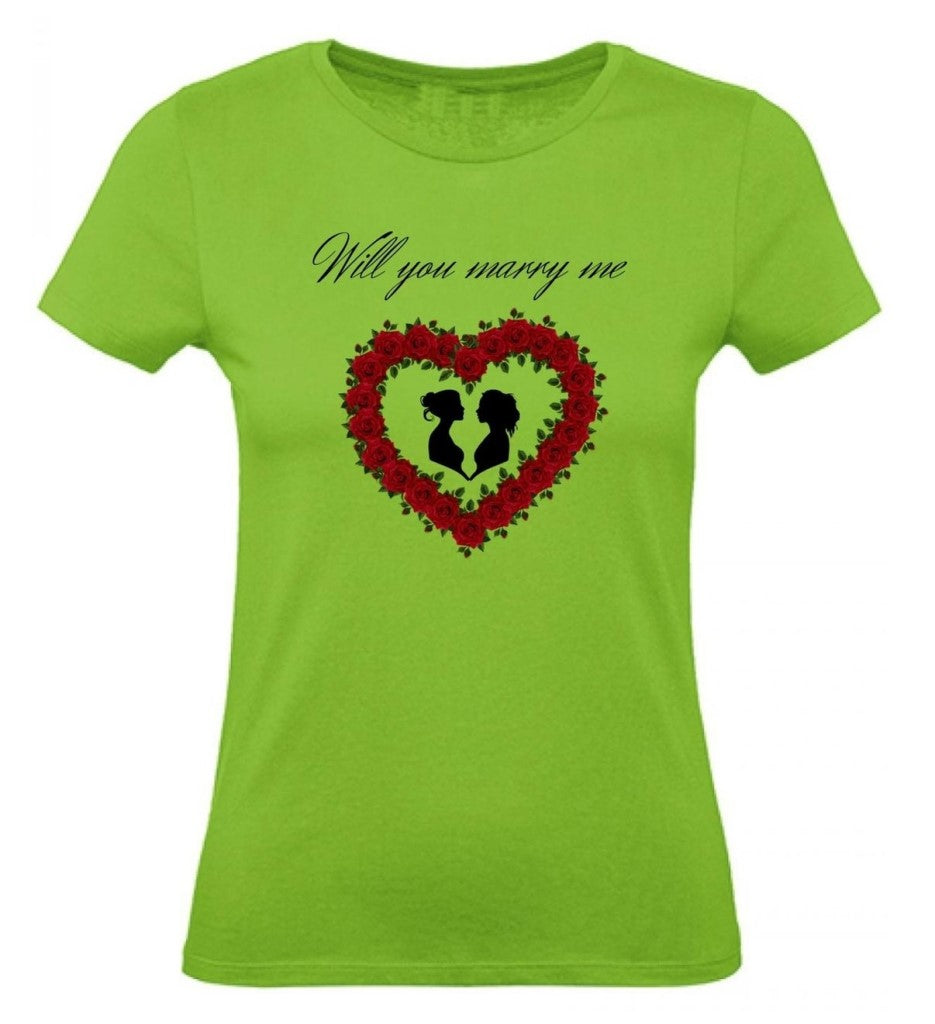 Balldiri T-Shirt Damen Heiratsantrag LGBTQ XS bis 2XL