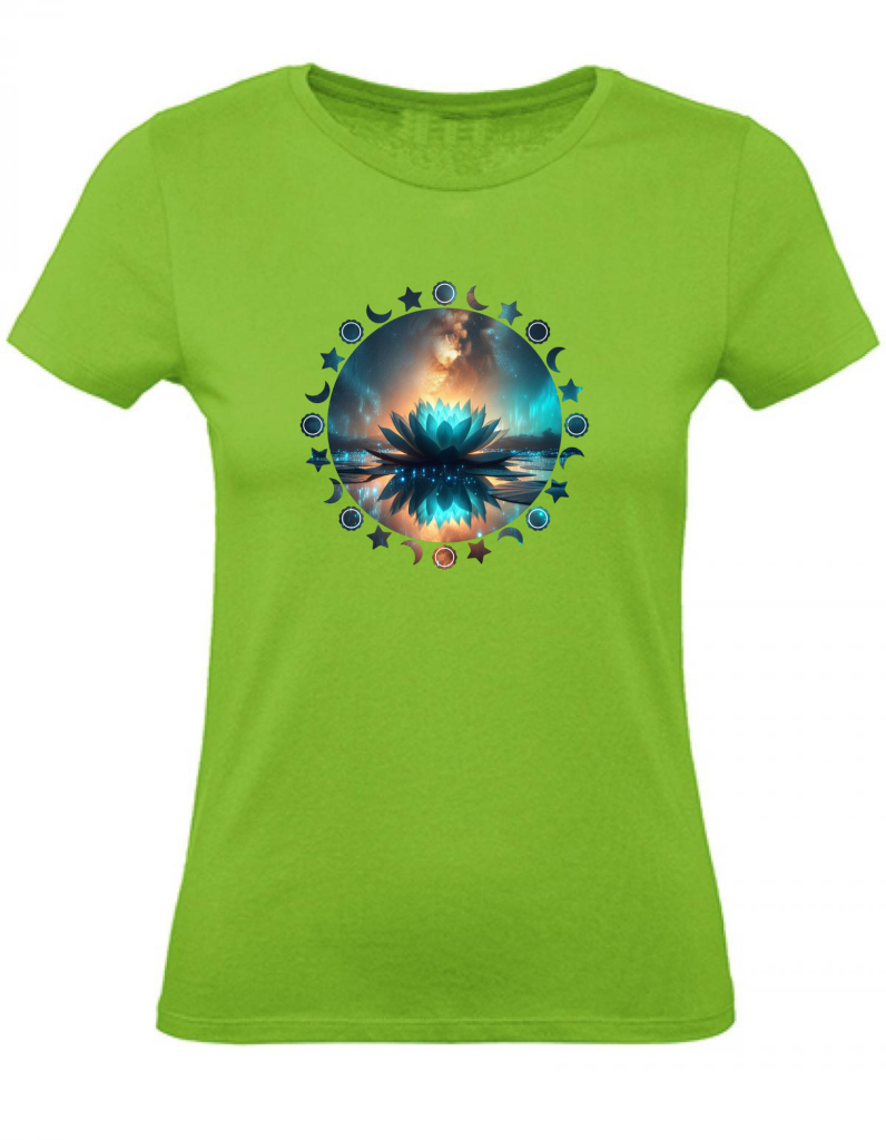 T-Shirt Damen Yoga Wellness Lotusblume XS bis 2XL