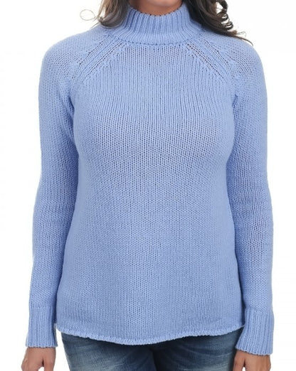 Balldiri Premium Kaschmir Damen langarm Pullover Stehkragen 8-fädig