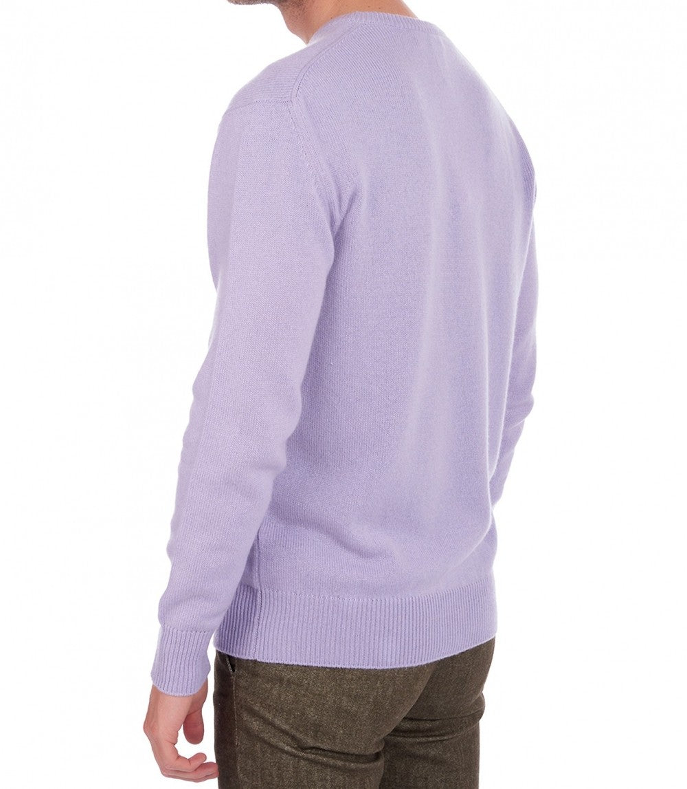Balldiri 100% Kaschmir Herren V-Pullover 4-fädig