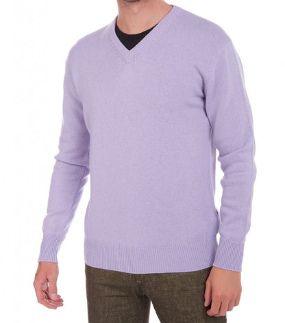Balldiri 100% Kaschmir Herren V-Pullover 4-fädig