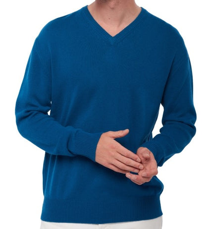 Balldiri Premium Kaschmir Herren Langarm Pullover V-Ausschnitt 4-fädig Teil 2/2